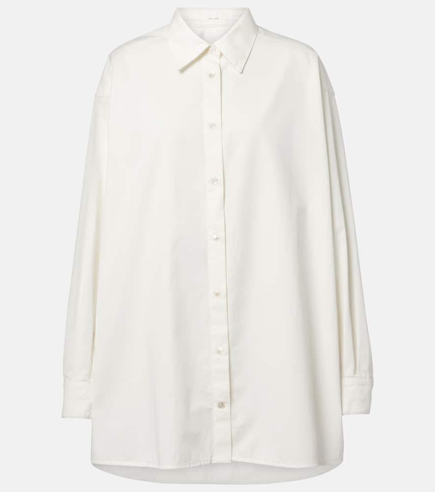the row luka cotton and cashmere shirt