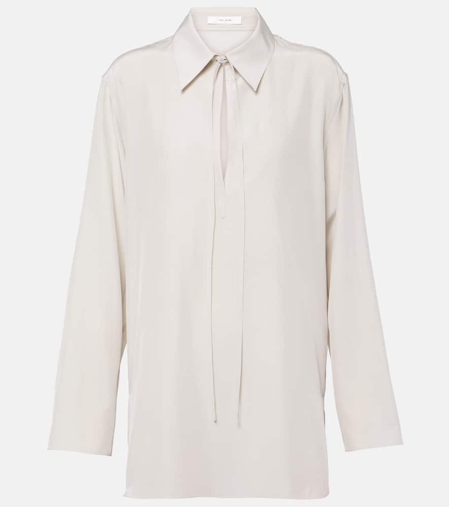the row malon silk blouse