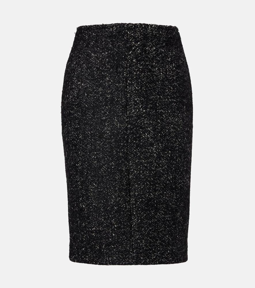 the row malva wool midi skirt
