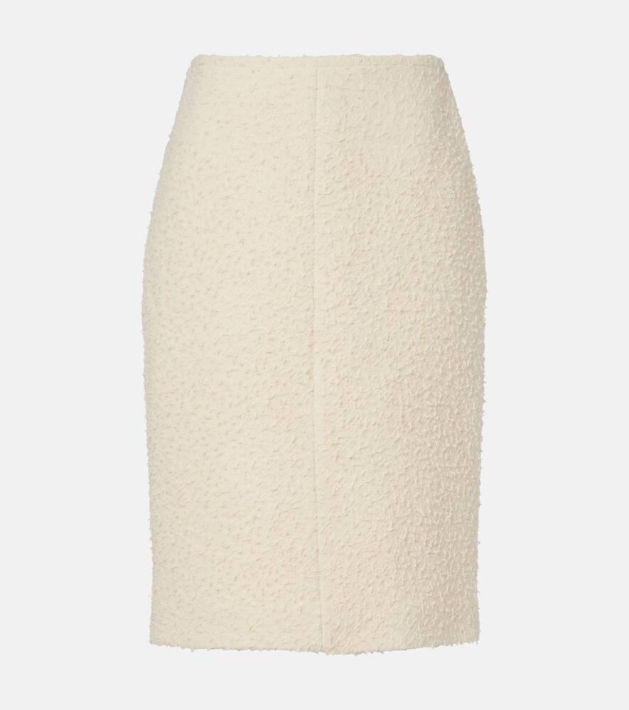 the row malva wool midi skirt