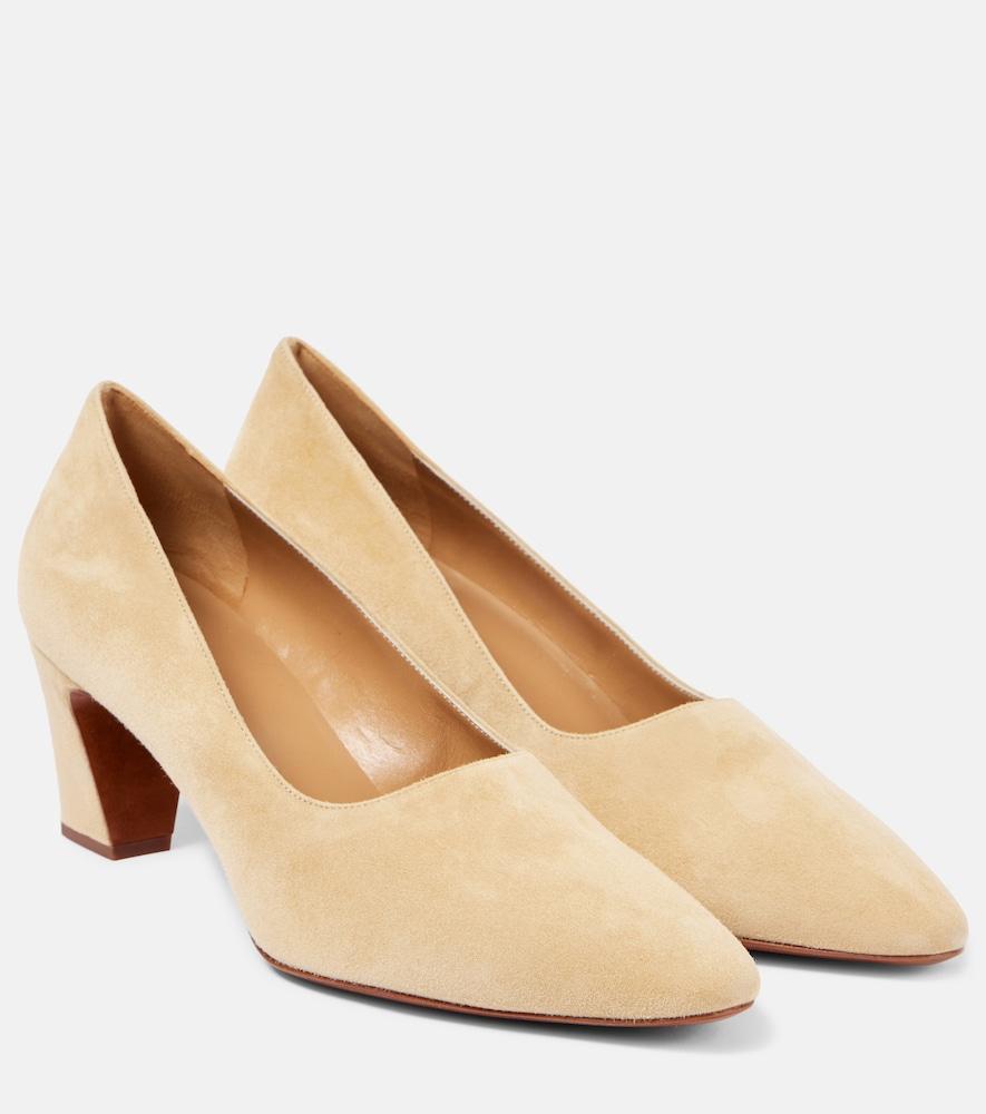 the row marta 65 suede pumps