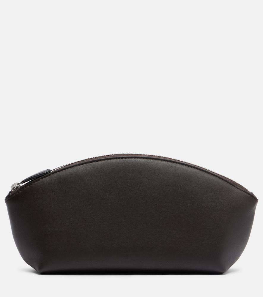 the row melinda leather clutch