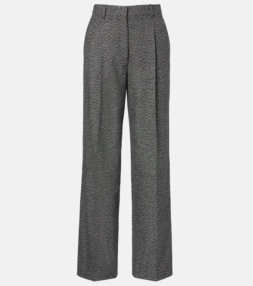 the row mikkela cashmere and wool straight pants