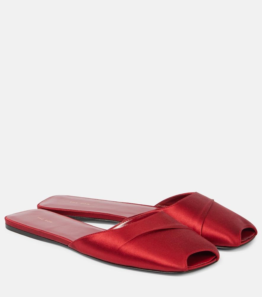 the row milla satin flats