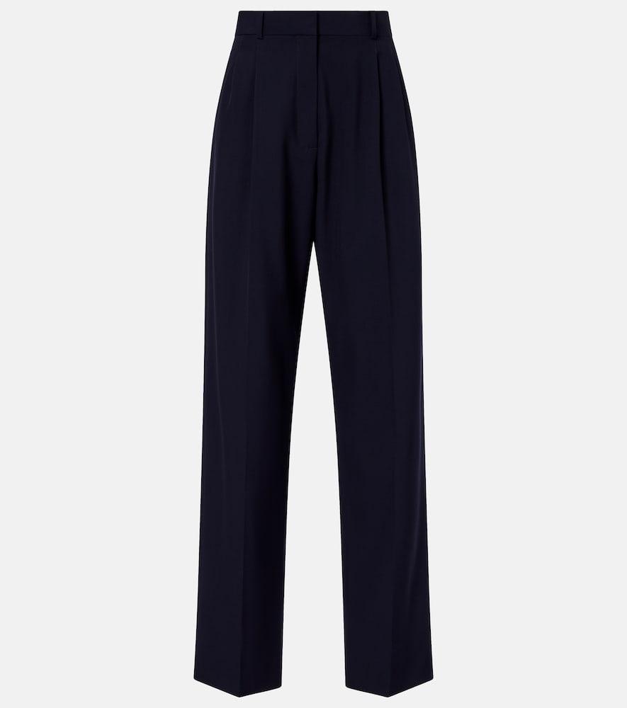the row mune wool straight pants