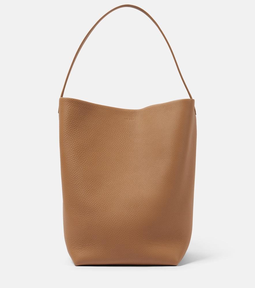 the row n/s park large leather tote bag