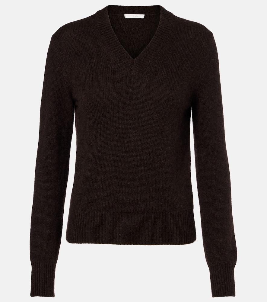 the row nalini knitted cashmere top