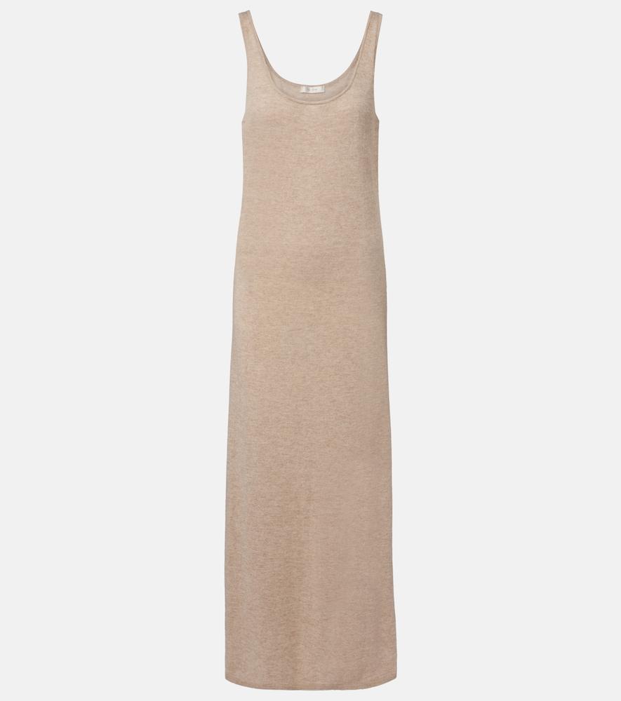 the row nareen knitted cashmere maxi dress