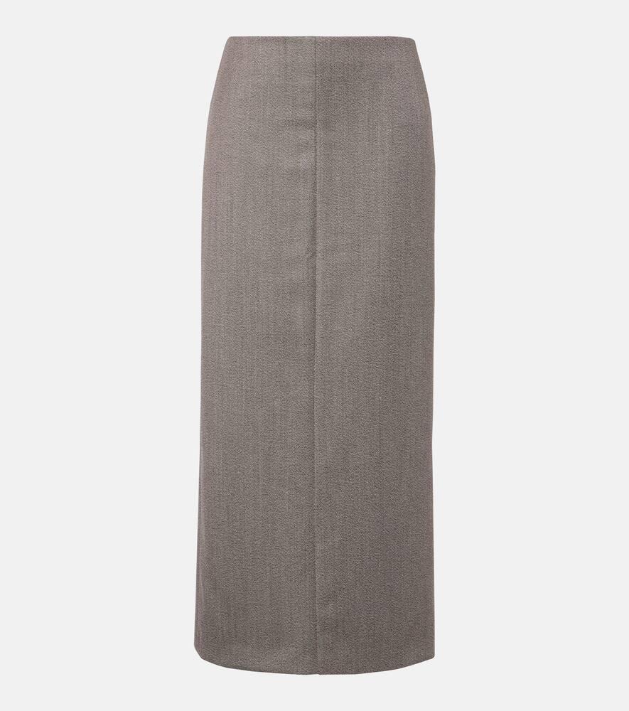 the row nythera virgin wool gabardine pencil skirt