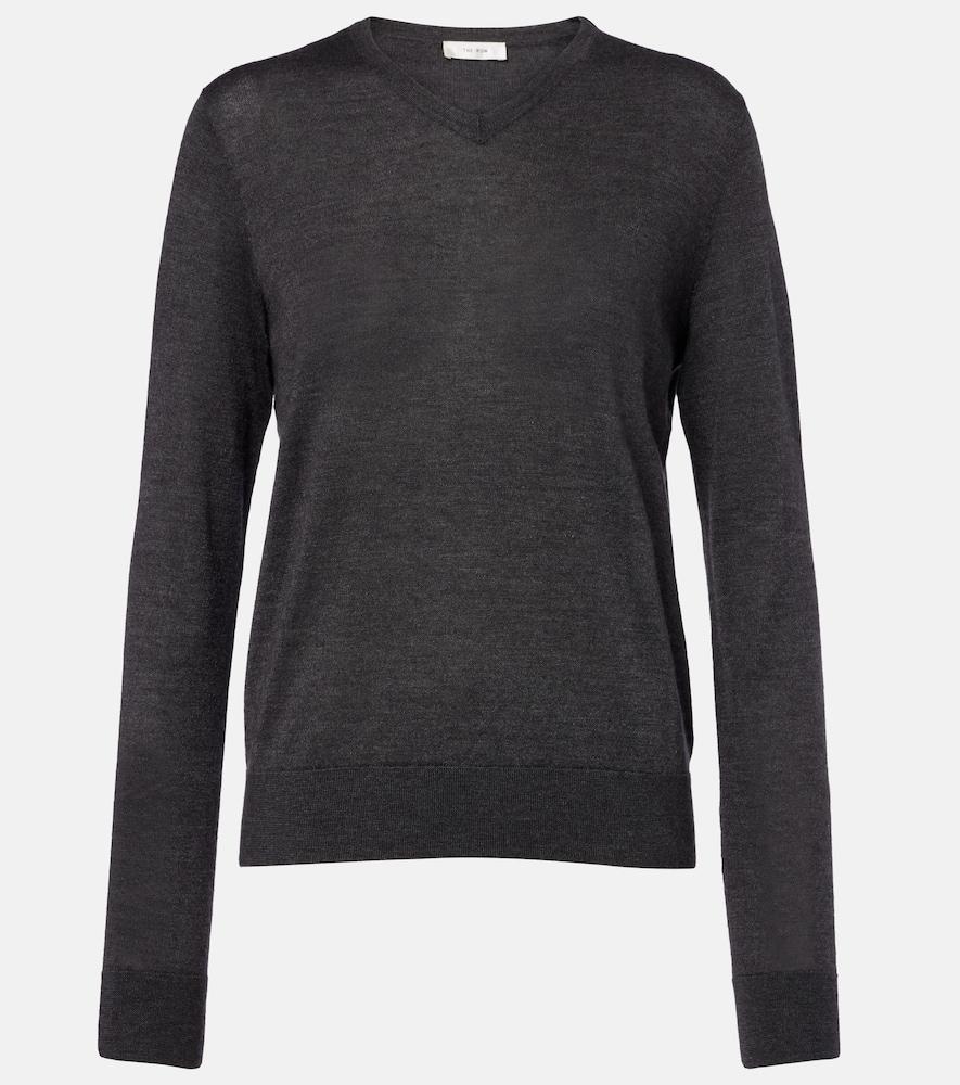 the row ondre cashmere and silk sweater