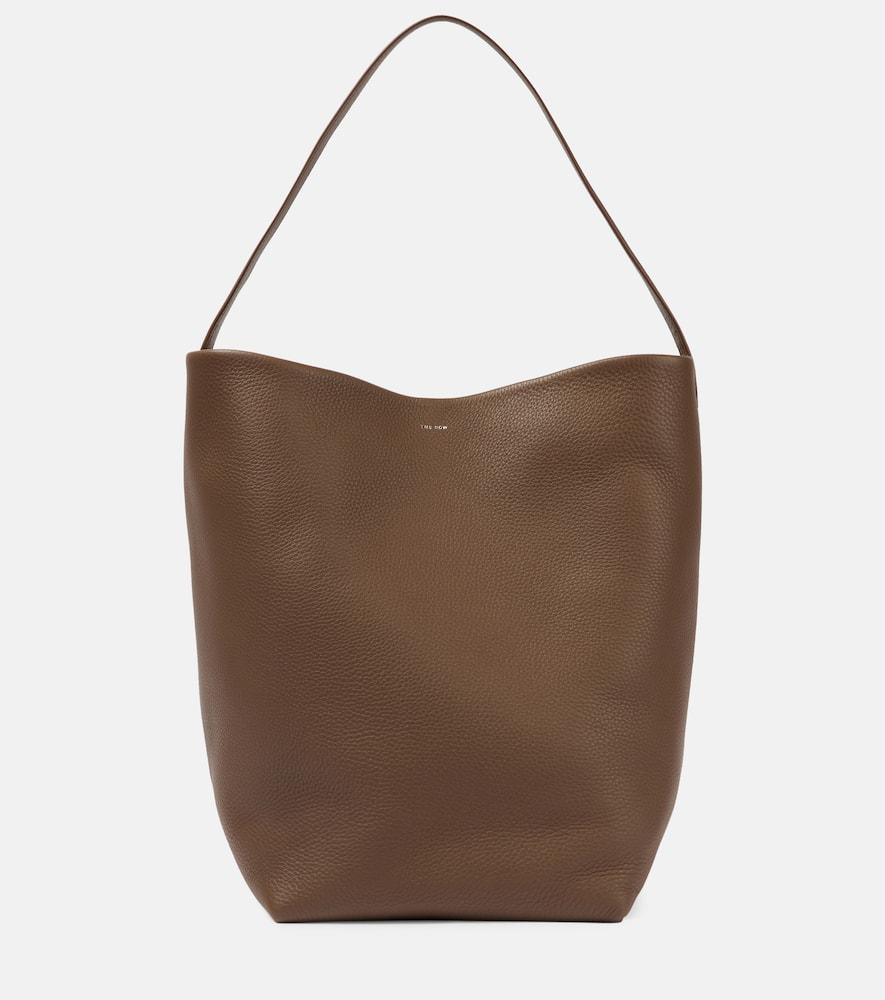 the row park large leather tote bag