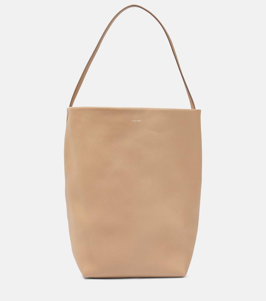 the row park large leather tote bag