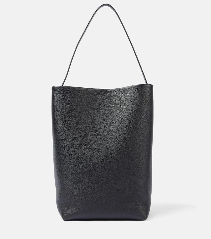 the row park large n/s leather tote bag