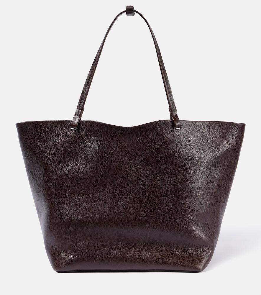 the row park xl leather tote bag