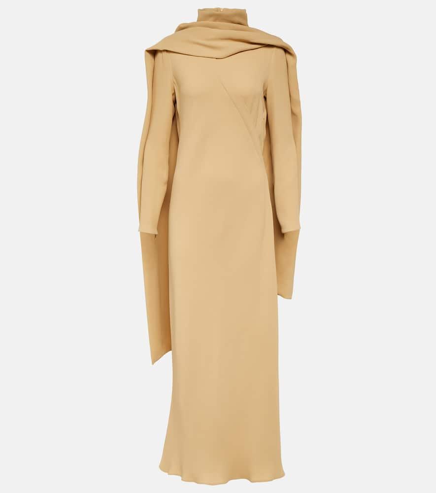 the row pascal draped silk crêpe maxi dress
