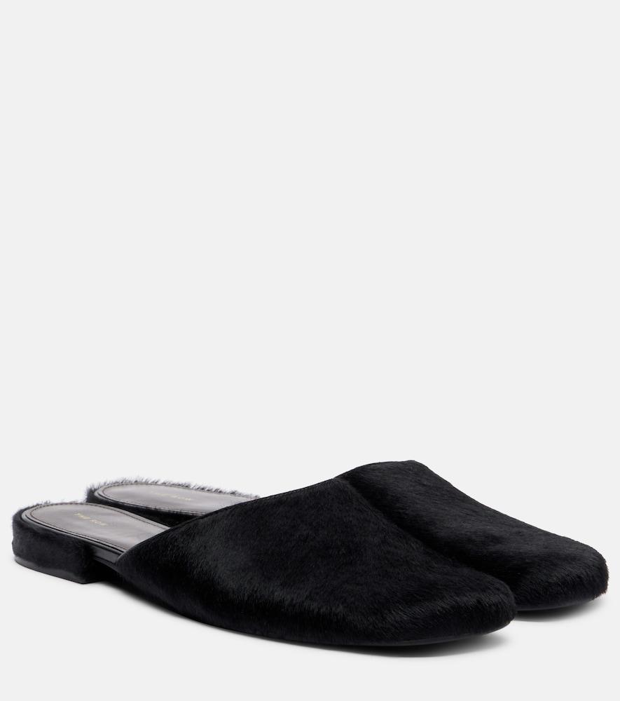 the row penelope calf hair mules