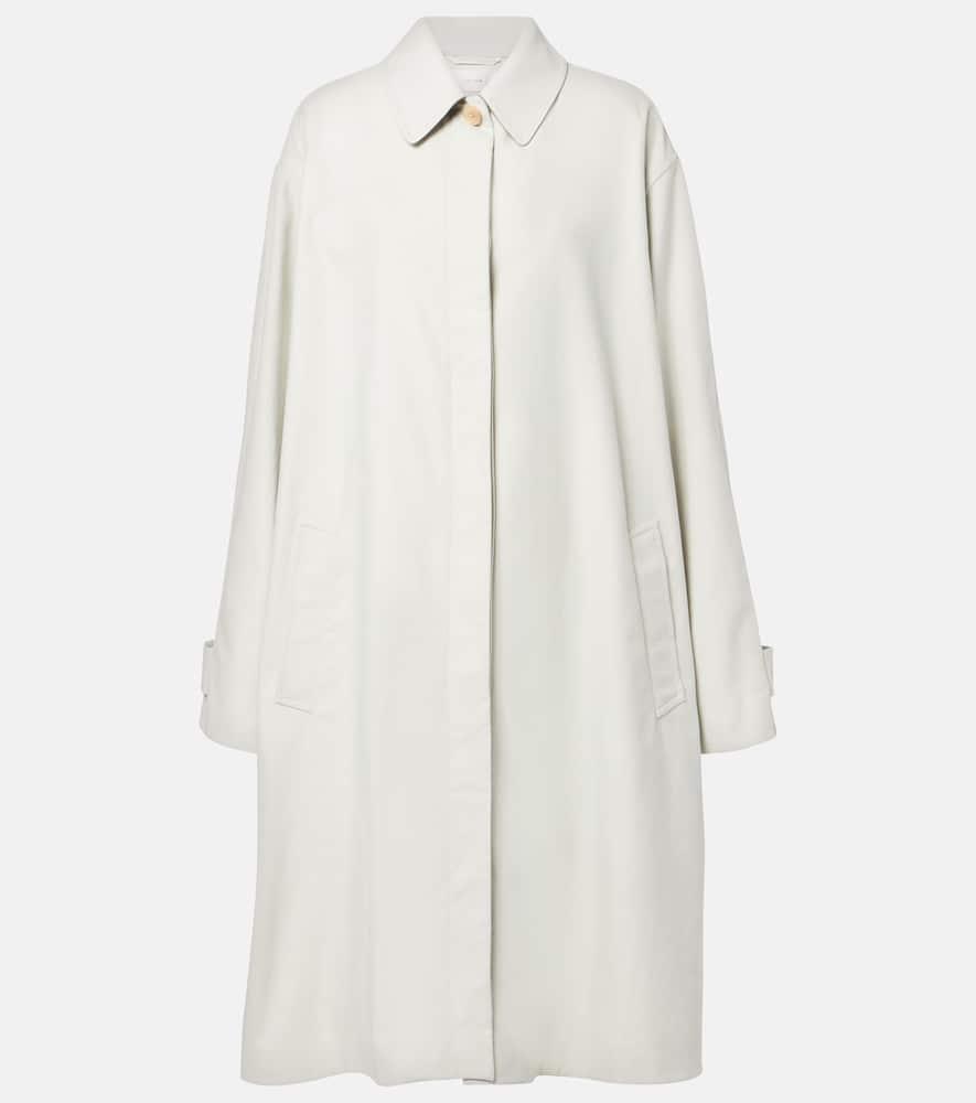 the row pluma cotton and cashmere coat