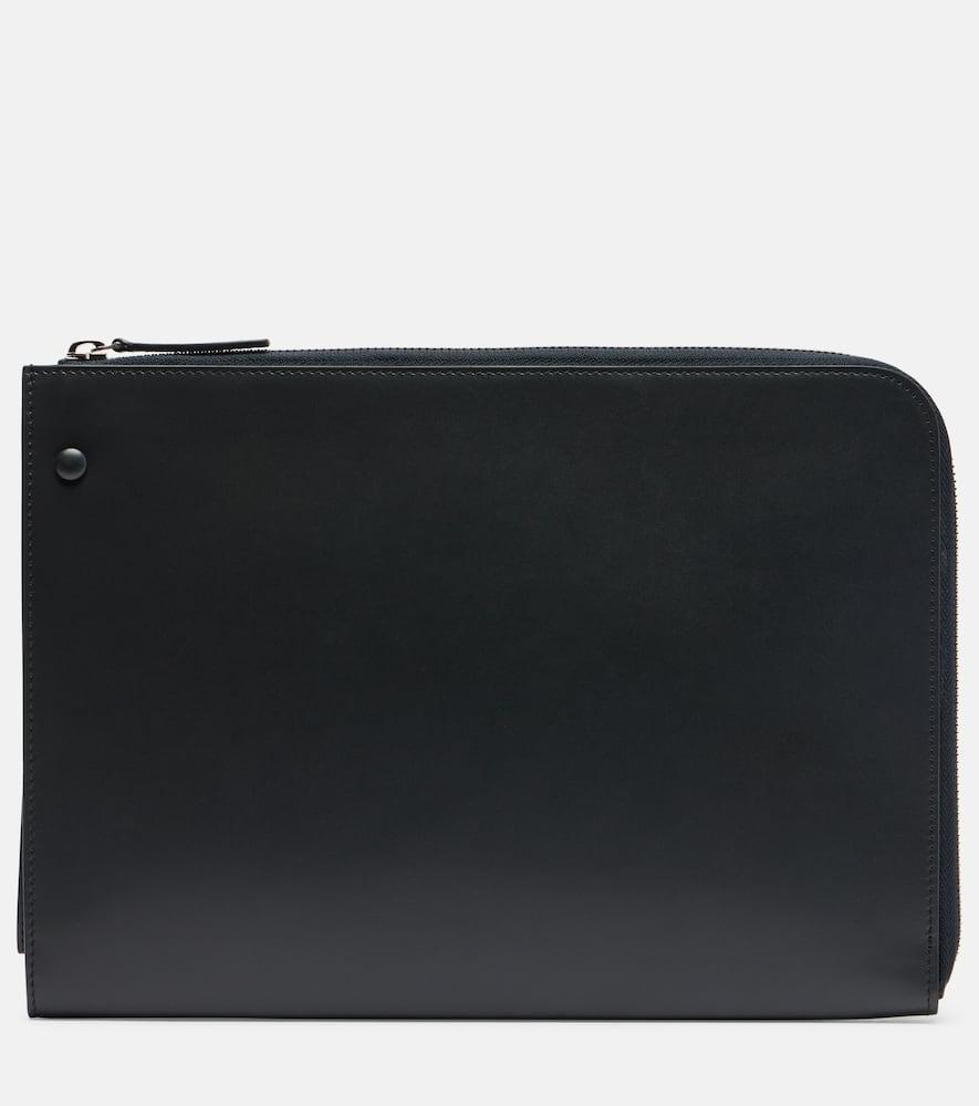 the row portfolio leather pouch