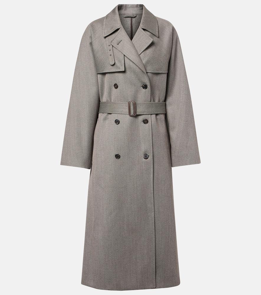 the row rhydian virgin wool gabardine trench coat