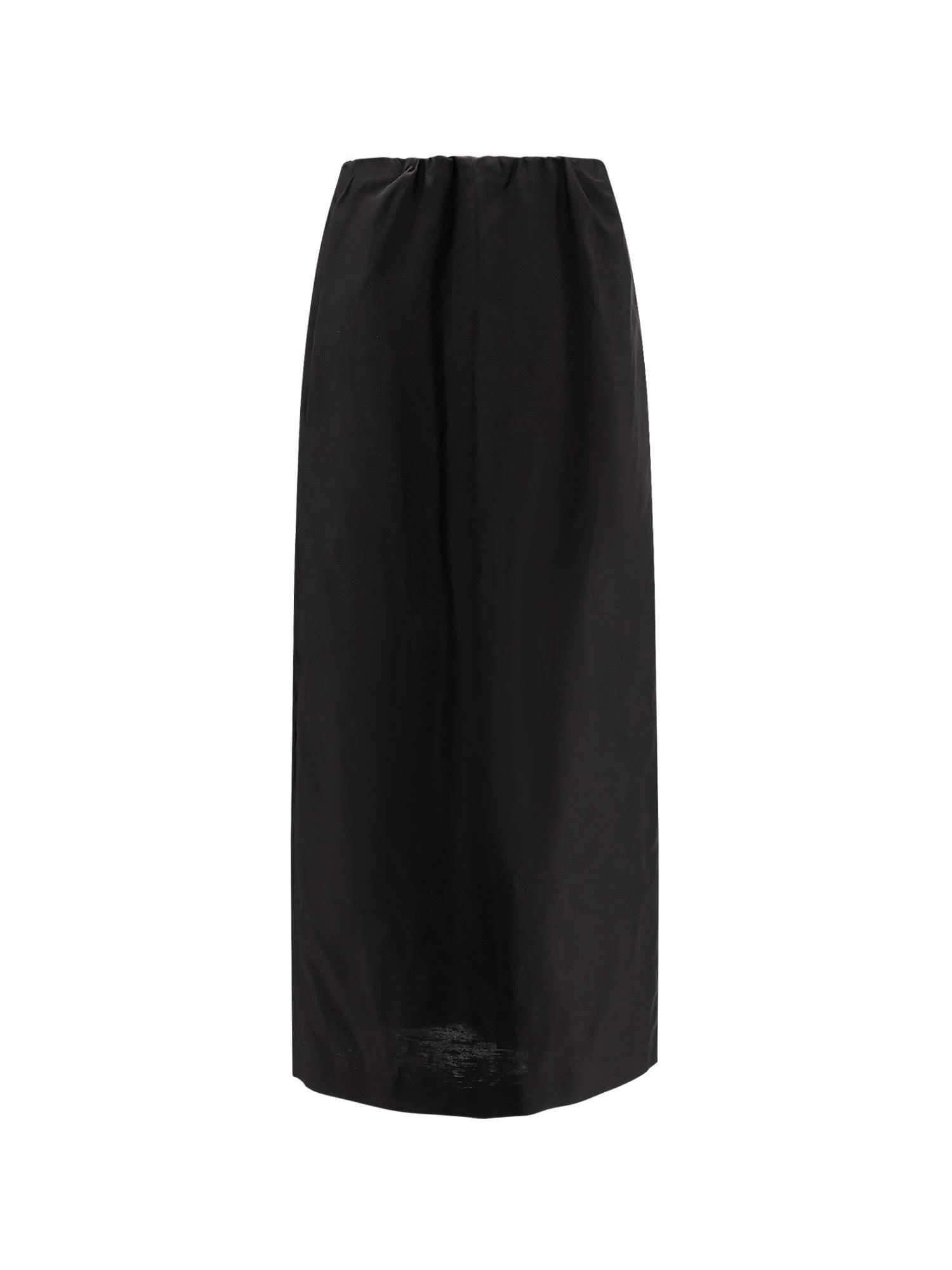 the row saul cotton and silk long skirt