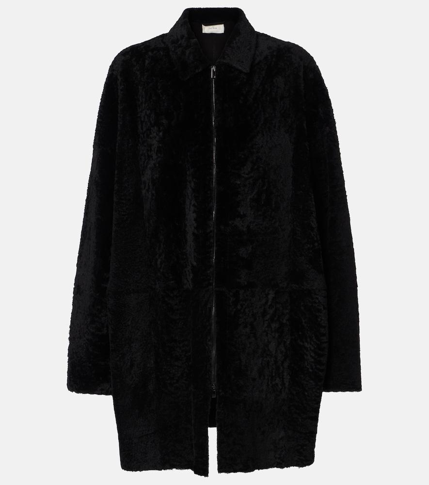 the row sheeran shearling coat
