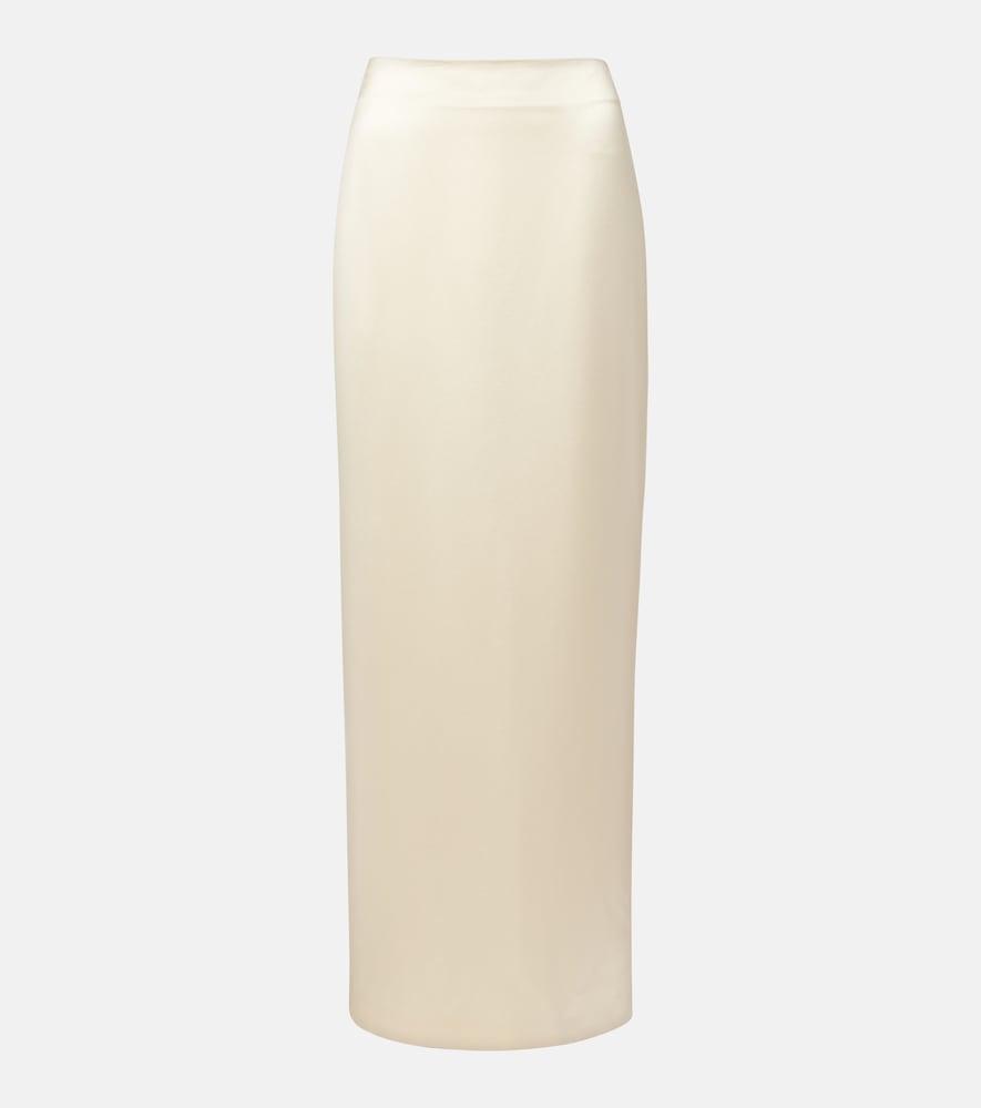 the row silk satin maxi skirt