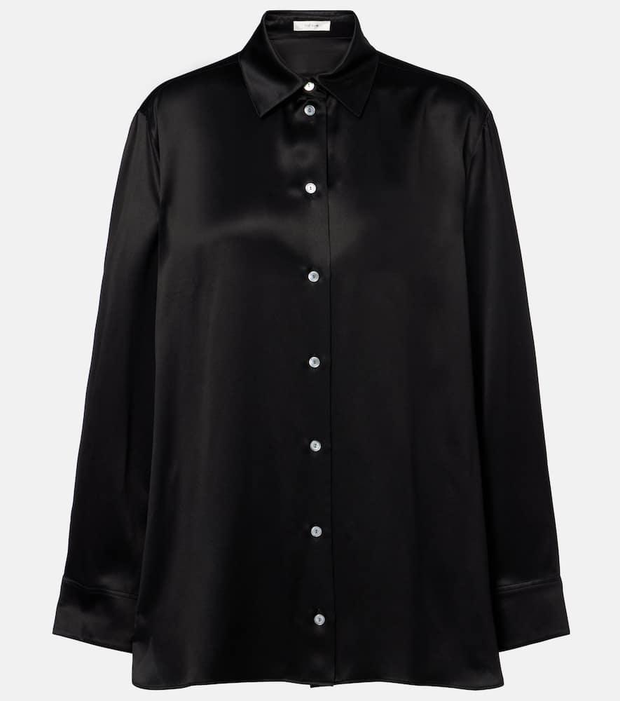 the row sisilia oversized silk satin shirt