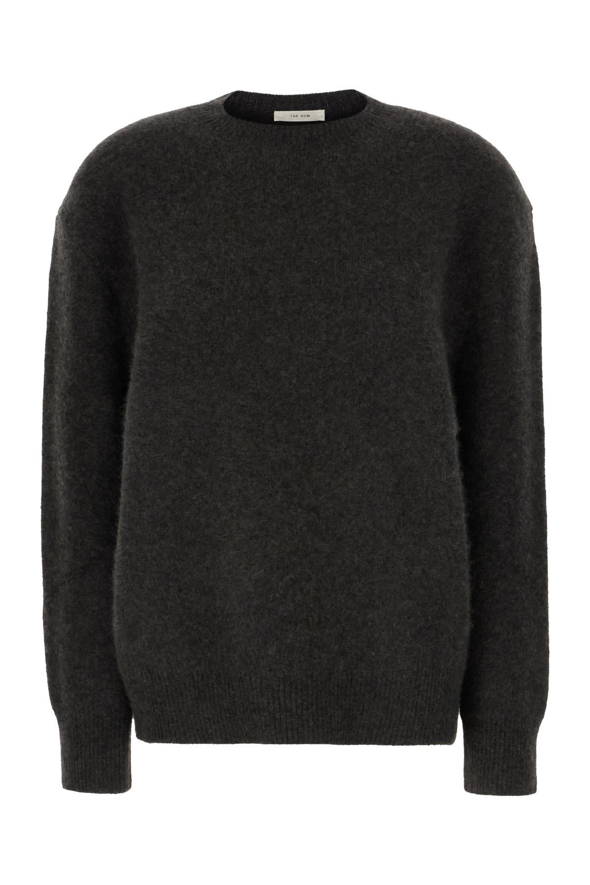 the row slate cashmere blend oversize sweater