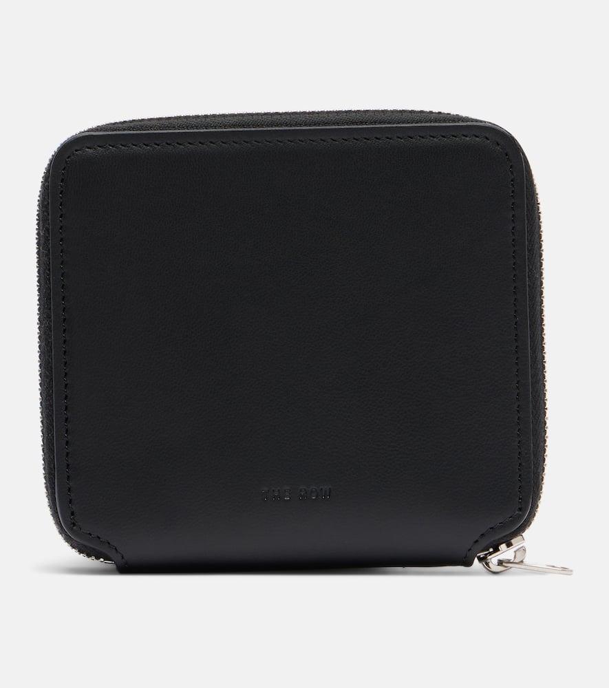 the row small leather wallet