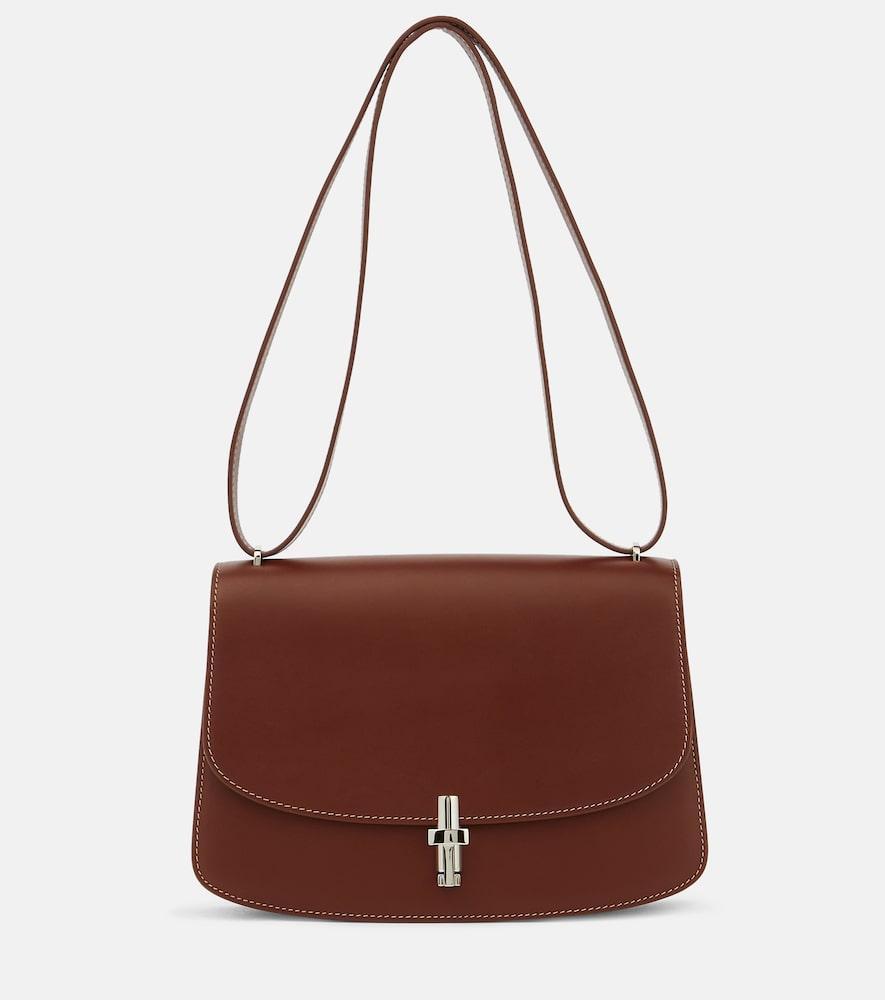 the row sofia 10 leather shoulder bag