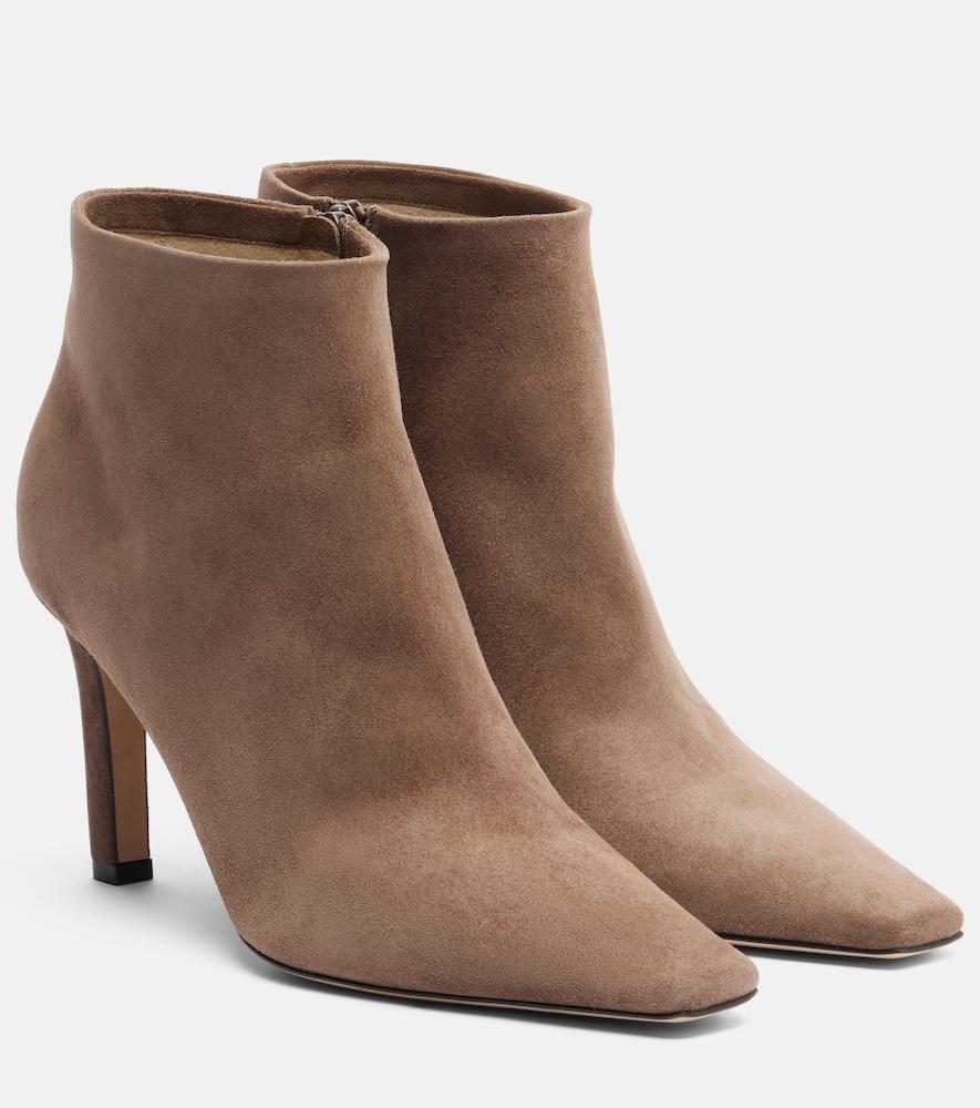 the row suede ankle boots