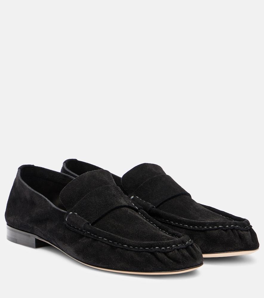 the row suede loafers