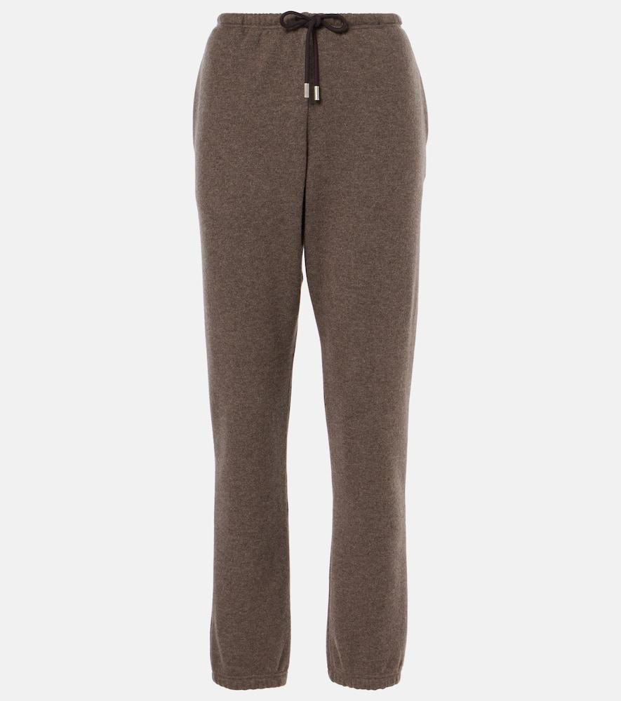 the row teo cashmere and cotton sweatpants