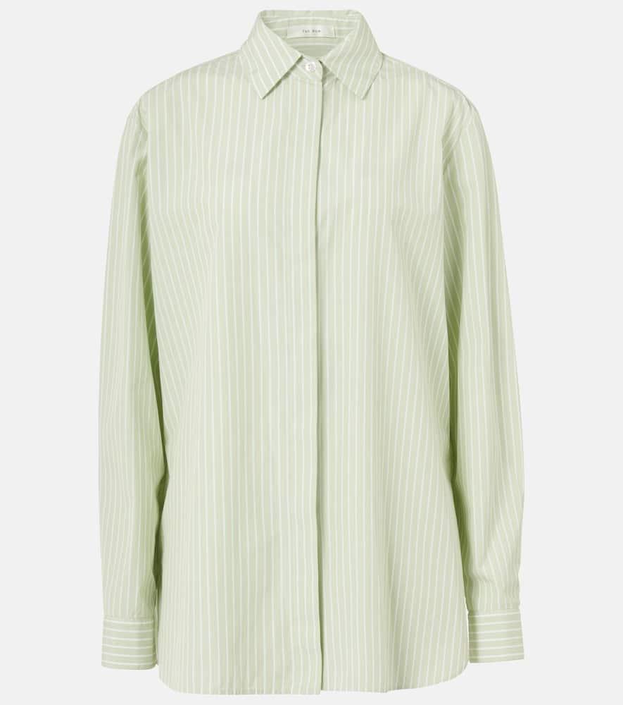 the row vanda striped cotton shirt