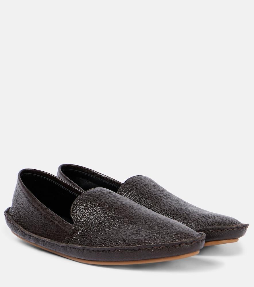 the row vasko leather loafers
