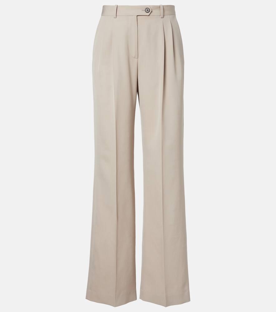 the row virgil wool gabardine straight pants