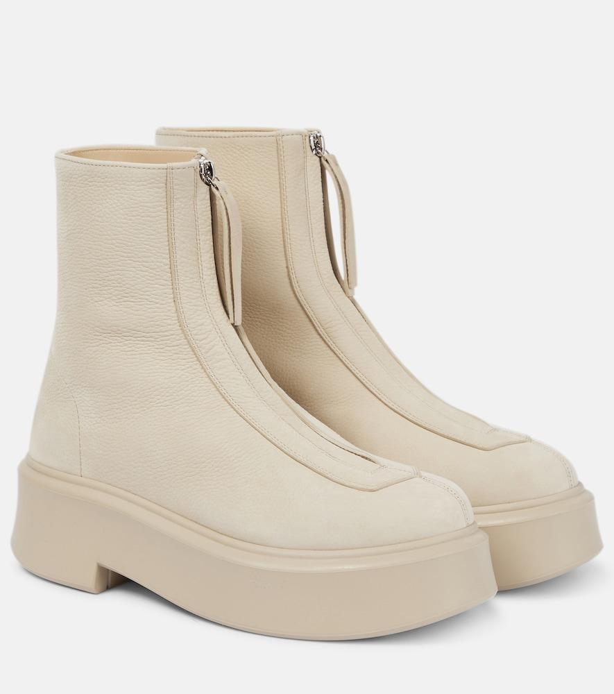 the row zipped 1 leather ankle boots
