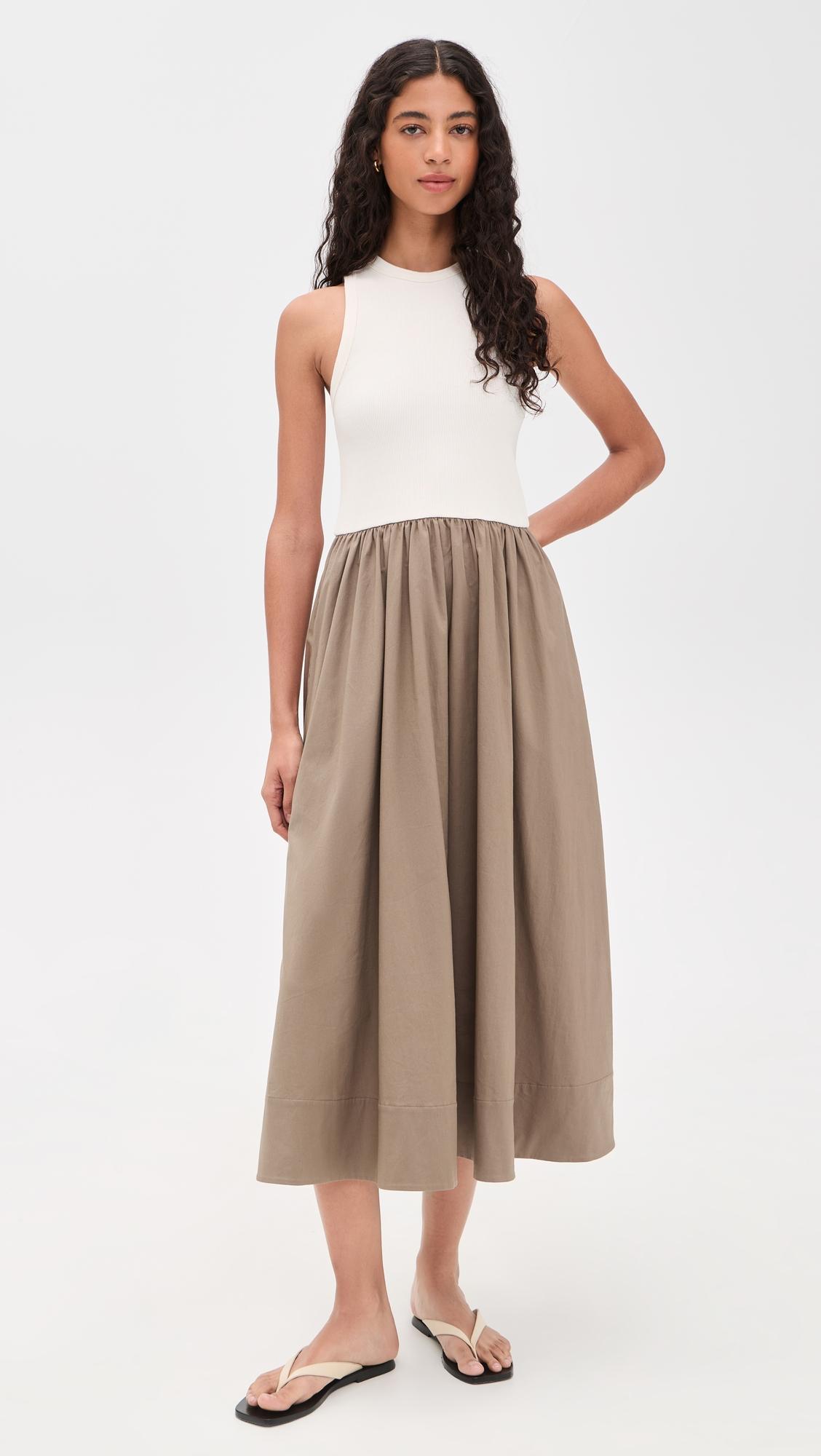 the rsvp dress in cream and stone