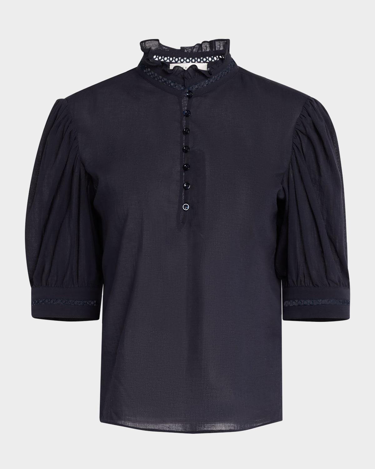 the ruffle collar top