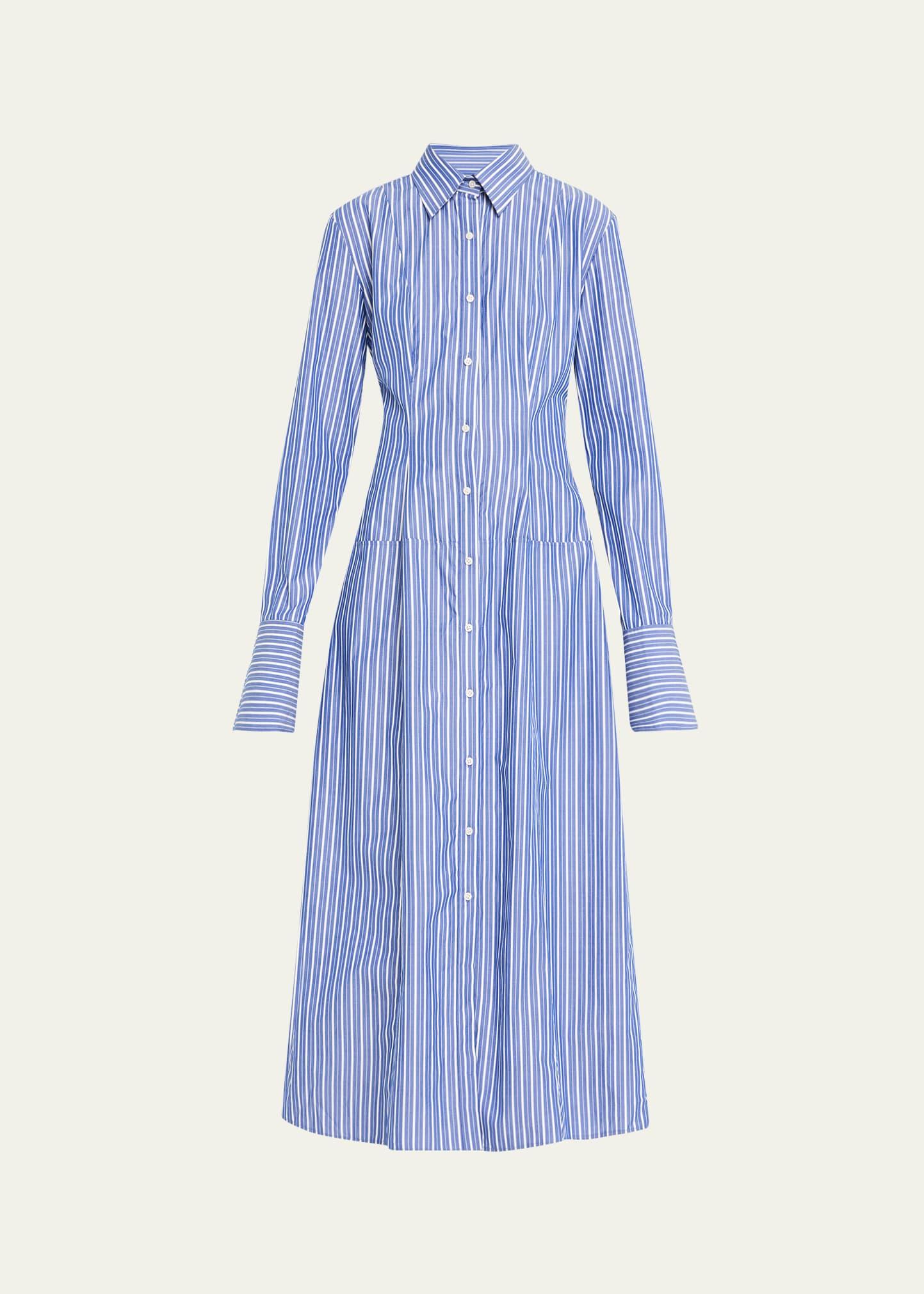 the sammy collared shirt dress with bubble skirt