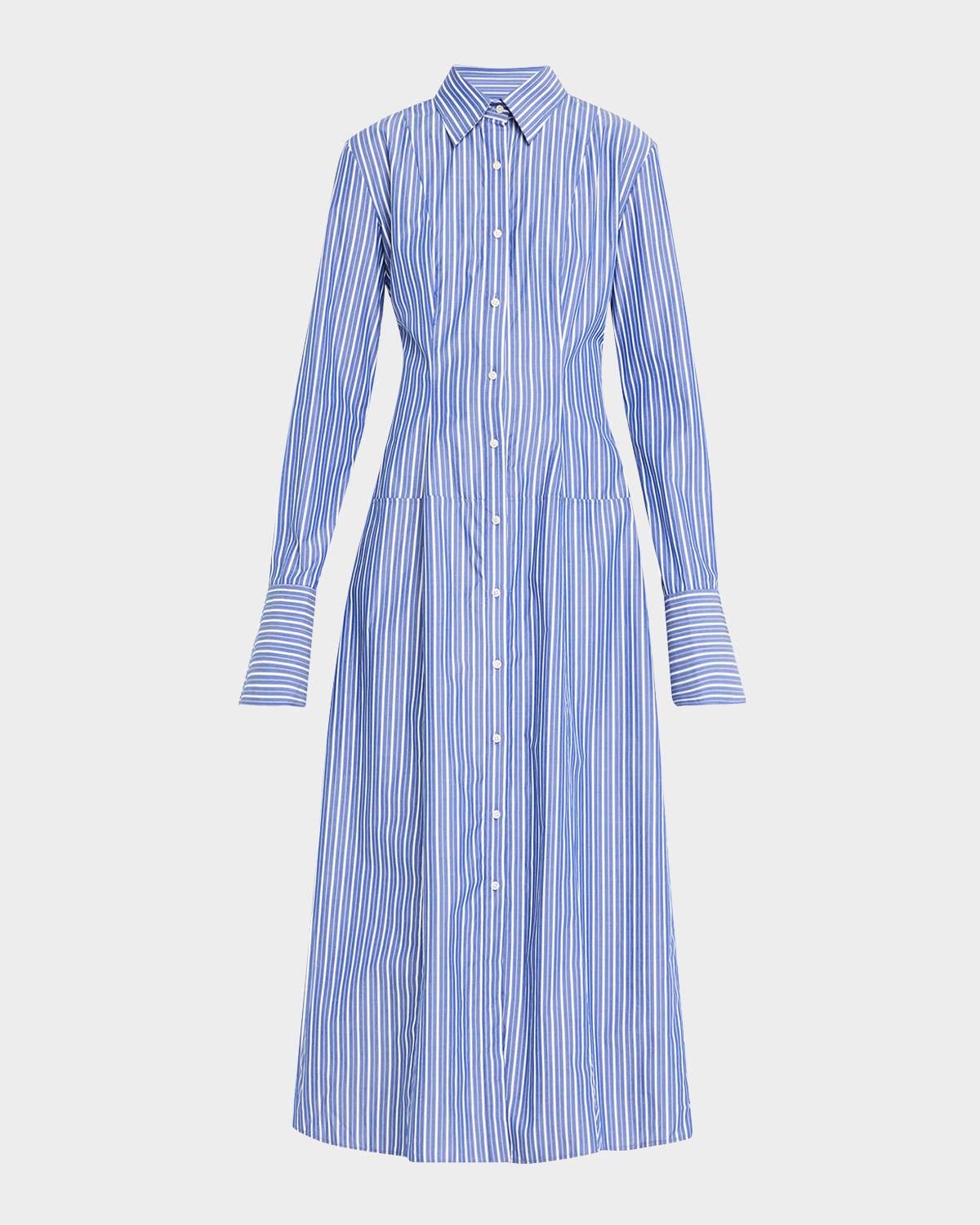 the sammy collared shirt dress with bubble skirt
