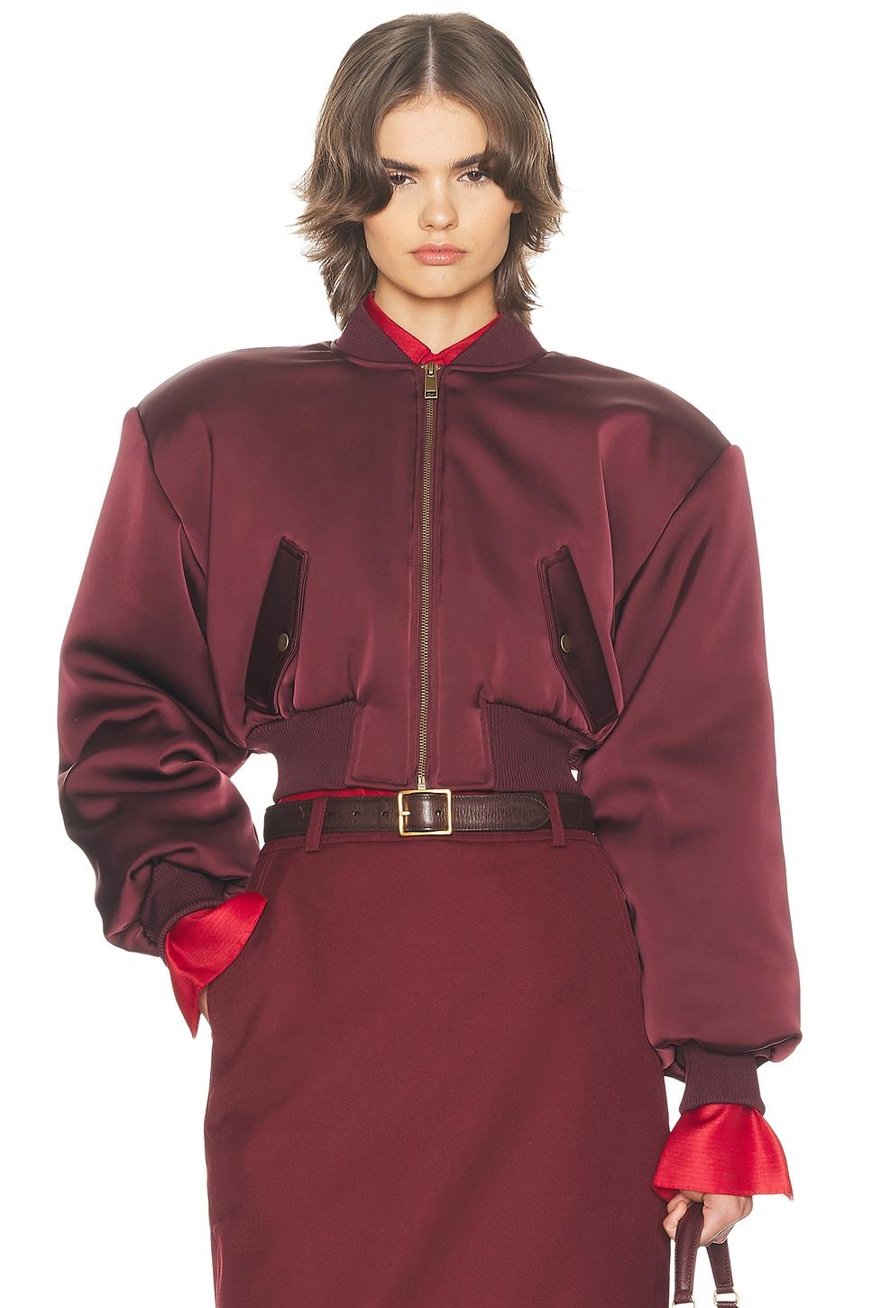 the satin puff bomber