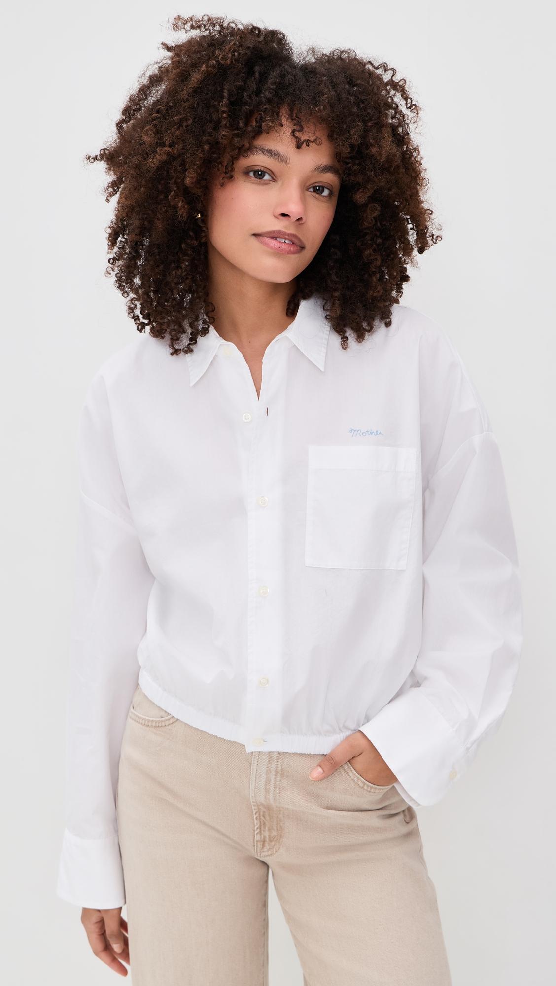 the scrunchie frenchie button down