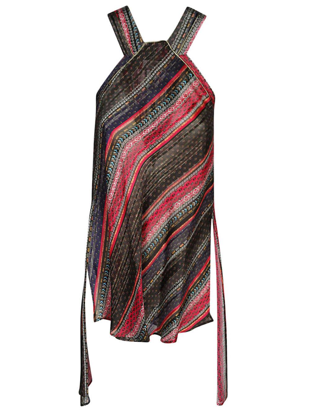 the seafarer asymmetrical printed shirt