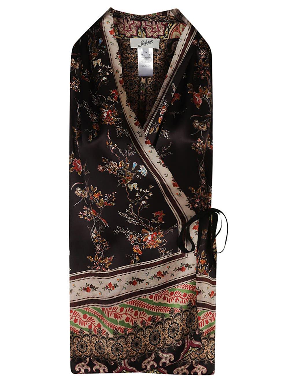 the seafarer printed wrap shirt