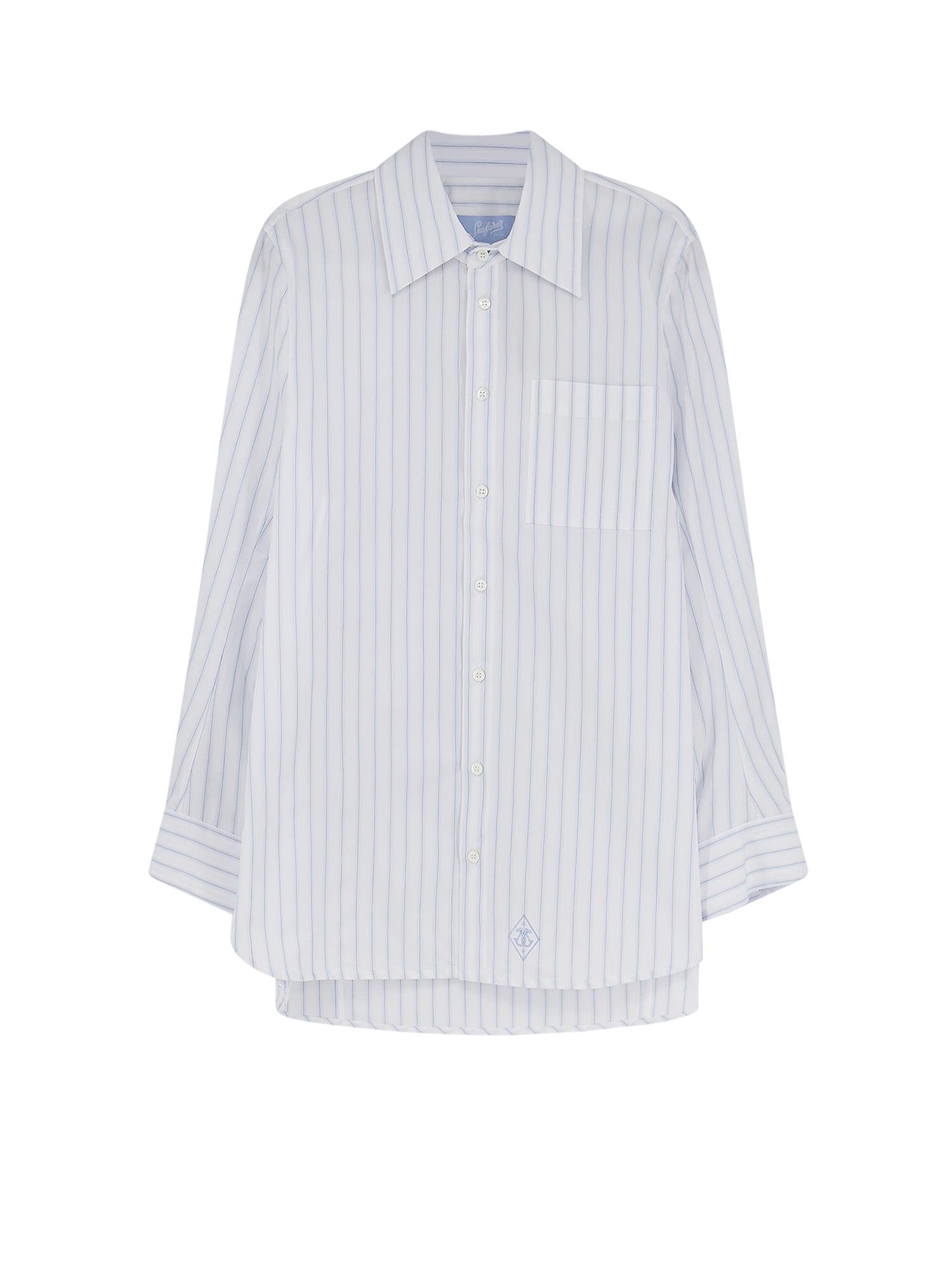 the seafarer tara striped cotton shirt