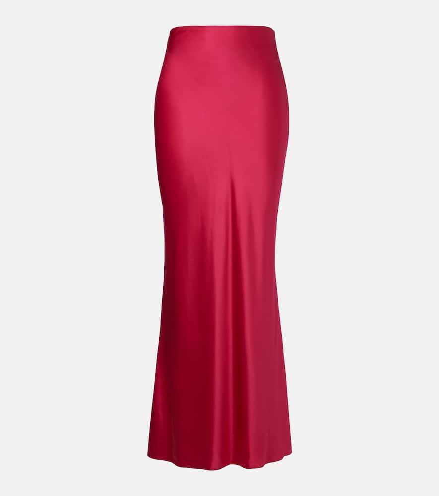 the sei bias silk satin maxi skirt