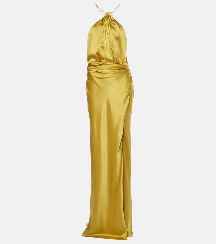 the sei draped silk gown