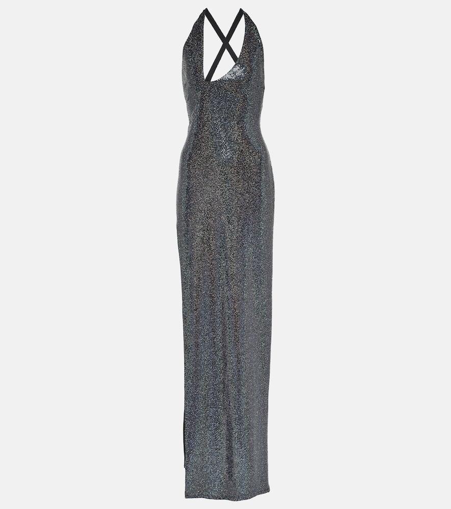 the sei embellished jersey gown