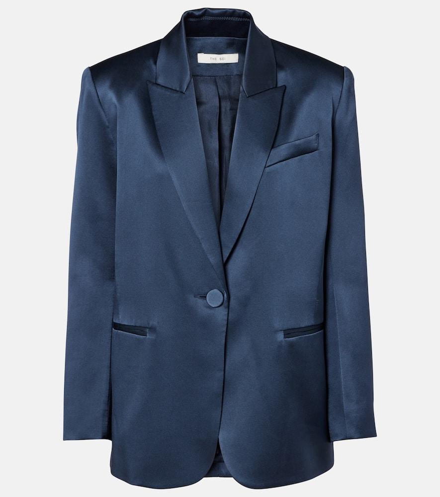 the sei oversized silk blazer